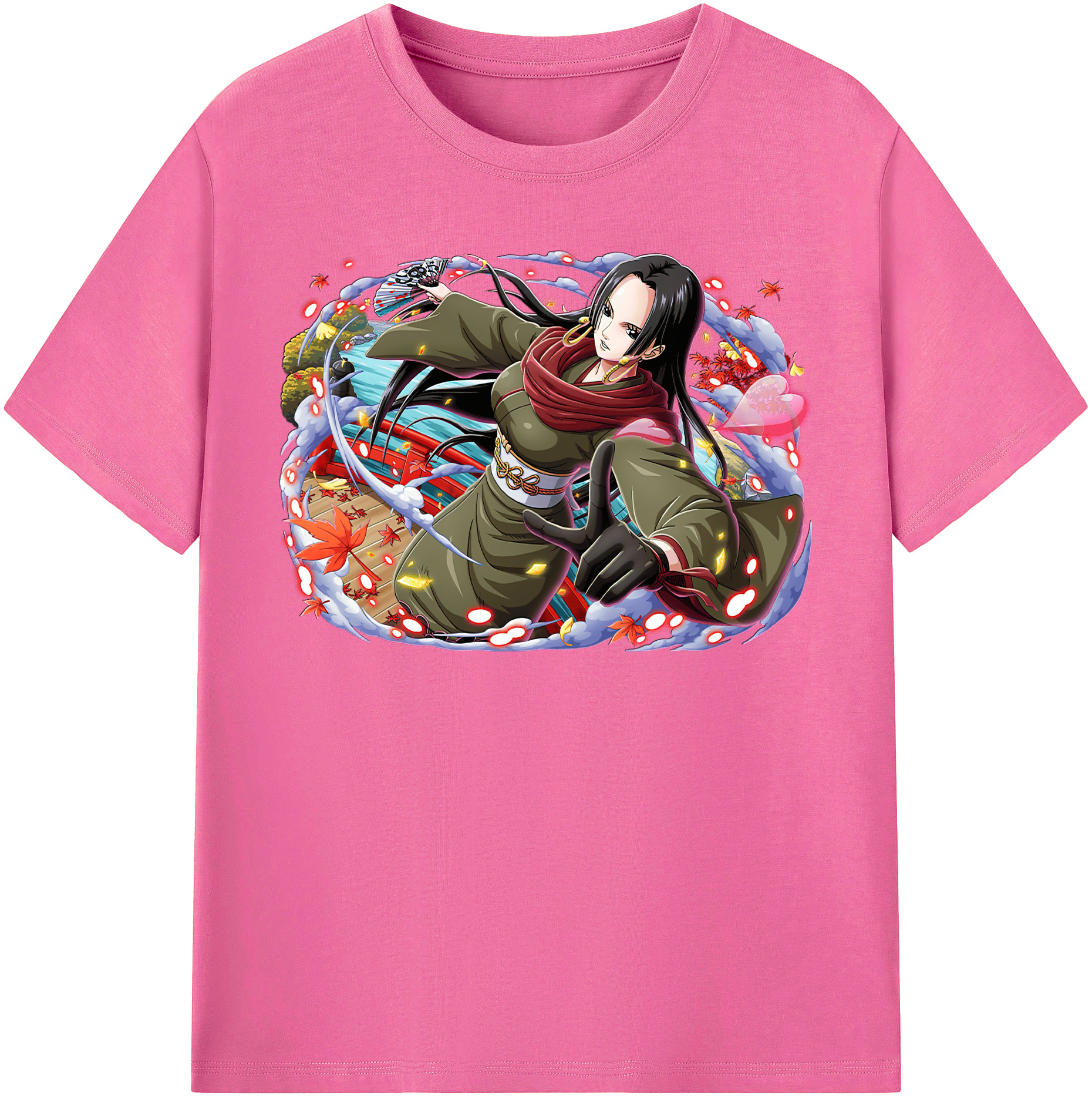 ワンピース ボア・ハンコック ONE PIECE Boa·Hancock レディースカジュアルプリントTシャツ（綿100％）